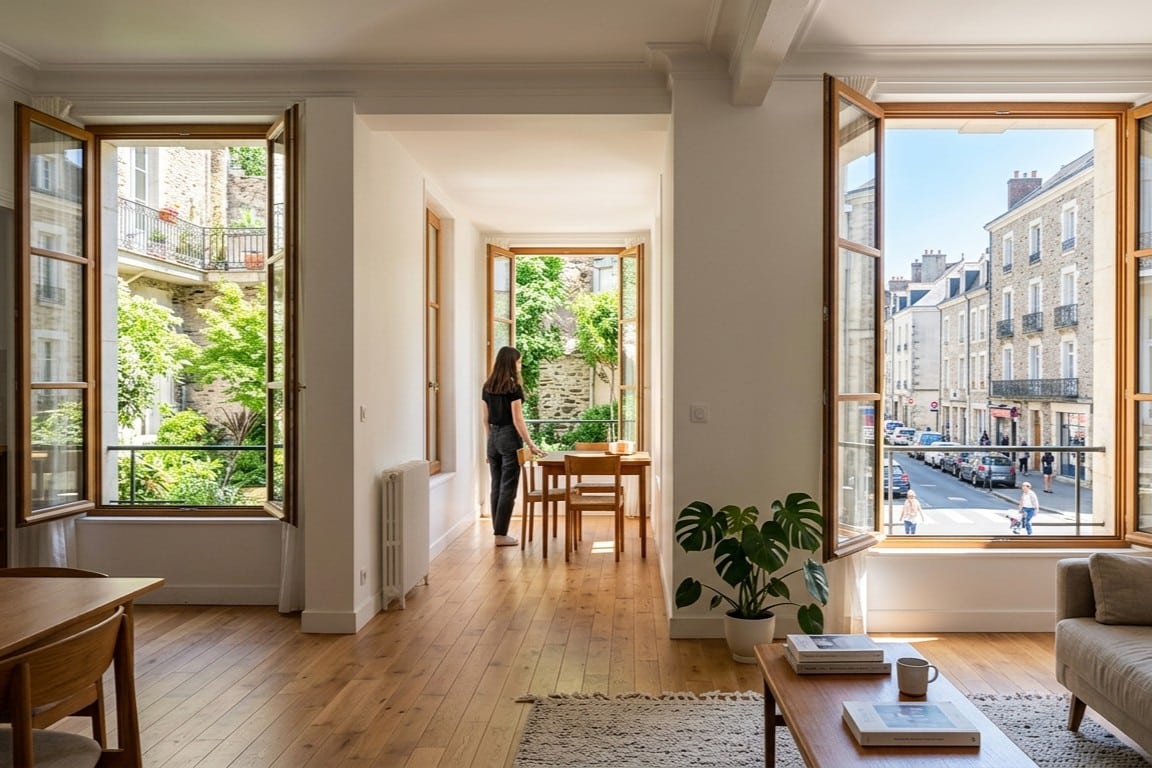 appartement traversant