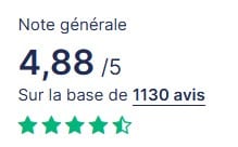 avis en ligne 4,88 marque litier français
