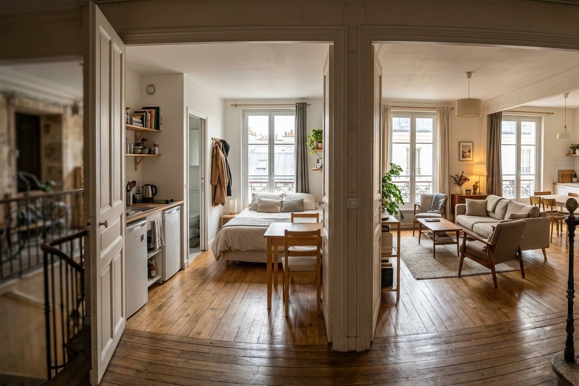 Quelle est la différence entre un studio et un appartement ?